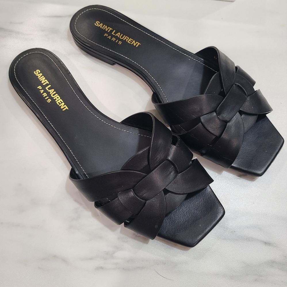 YSL Tribute Flat Sandals